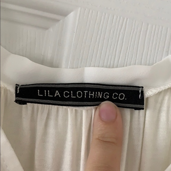 NWOT SHEER WHITE TOP - Picture 3 of 4